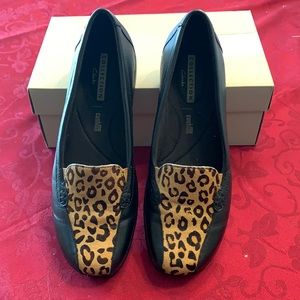 Clark’s leather & animal print loader